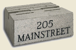 Engraved Wall Block