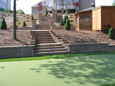 Stone Patio and Stairways
