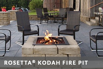 Kodah Stone Fireplace Kit - Wall Block